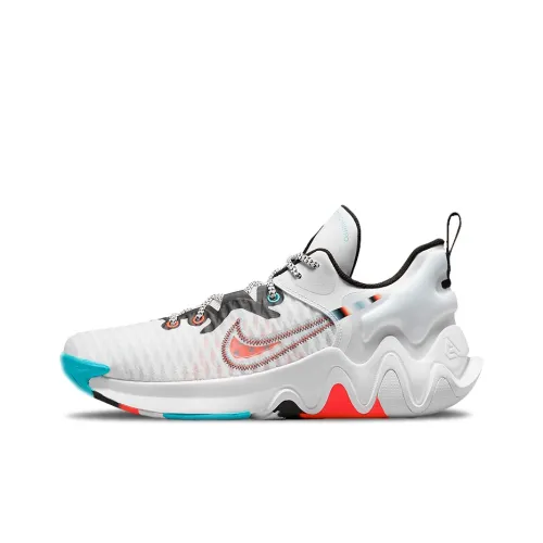 Nike Giannis Immortality Low Топ Винтажные Баскетбольные Кроссовки Унисекс Белый Синий Красный Азиатская Версия