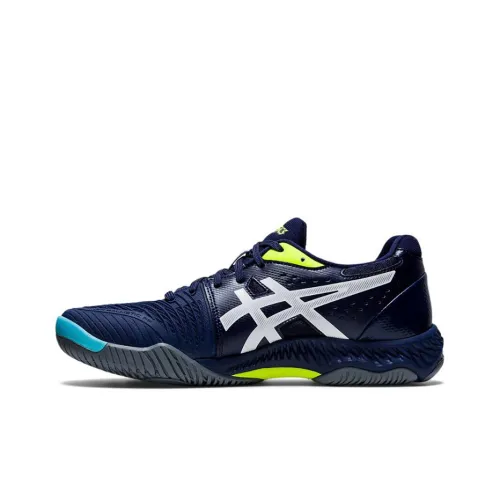 Asics Netburner Ballistic FF 2 Low Топ Винтажные Баскетбольные Кроссовки Мужские Синие Белые