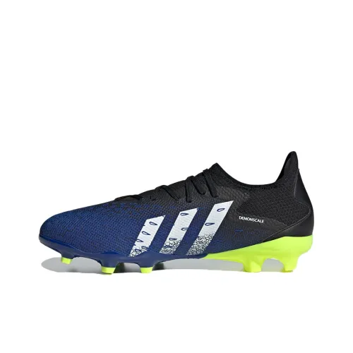 Adidas Predator Freak .3 FG Твердый грунт Природная трава Дышащие Футбольные бутсы Мужские Черные Синие