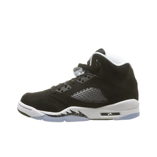 Jordan Air Jordan 5 Retro Oreo High Top Винтажные баскетбольные кроссовки Женские Черные