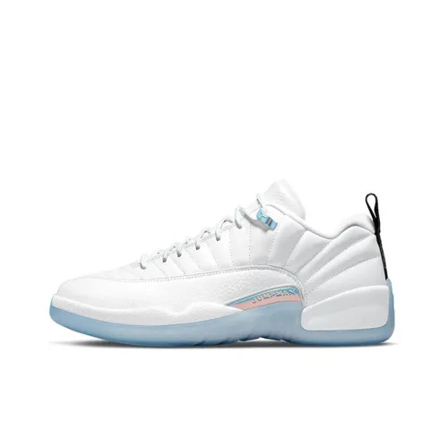 Jordan Air Jordan 12 Retro Low 'Laguna Pulse' Low Top Винтажные баскетбольные кроссовки Мужские Белый Синий
