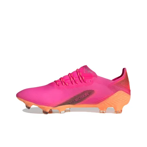 Adidas X GHOSTED FG Твердый грунт Природная трава Устойчивые к истиранию Футбольные бутсы Мужские Розовый Оранжевый