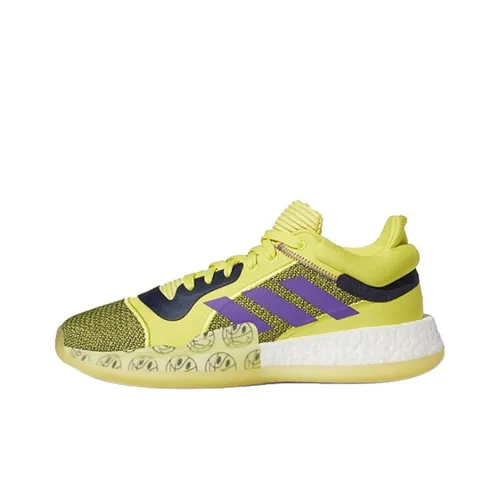 Adidas Marquee Boost Low Амортизация Поддержка Низкий Топ Винтажные Баскетбольные Кроссовки Мужские Желтые