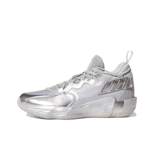 Adidas D Lillard 7 Винтажные Баскетбольные Кроссовки Низкие Топ Мужские