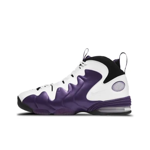 Nike Penny 3 'Баклажан' Высокие Топы Винтажные Баскетбольные Кроссовки Мужские Белый Фиолетовый
