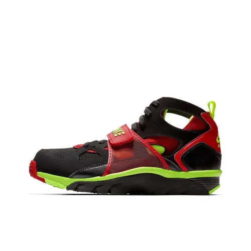 nike Huarache Air Trainer Slip Resistant Abrasion Resistant Легкий MID Топ Винтажные баскетбольные кроссовки Мужской Черный