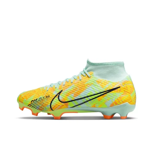 Nike Mercurial Superfly 9 MG MULTI Ground Slip-resistant Abrasion-resistant Футбольные бутсы Мужские Зеленый Желтый