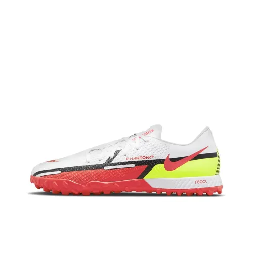 Nike Phantom GT2 TF шипы твердый грунт искусственное покрытие с шипами футбольные бутсы унисекс белый