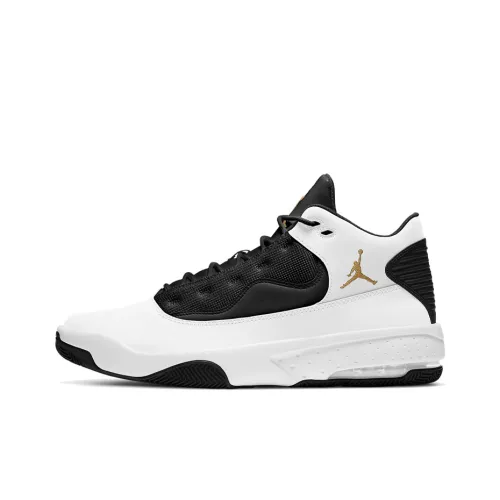 Jordan Max Aura 2 Амортизаторы Slip-resistant MID Топ Винтажные баскетбольные кроссовки Мужской Черный Белый