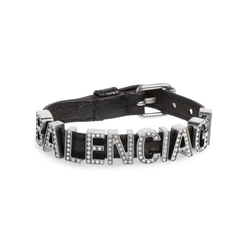 Balenciaga Sheepskin Rhinestone Women's Black