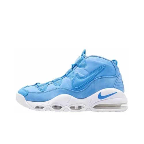 Nike Air Max Uptempo 95 High Топ Винтажные Баскетбольные Кроссовки Унисекс Университетский Синий