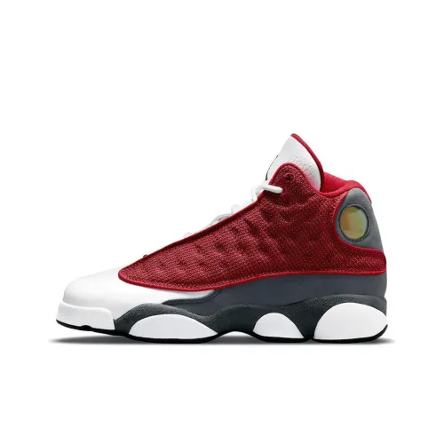 Jordan Air Jordan 13 Retro 'Flint' High Top Винтажные баскетбольные кроссовки Мужской Серый Белый Красный