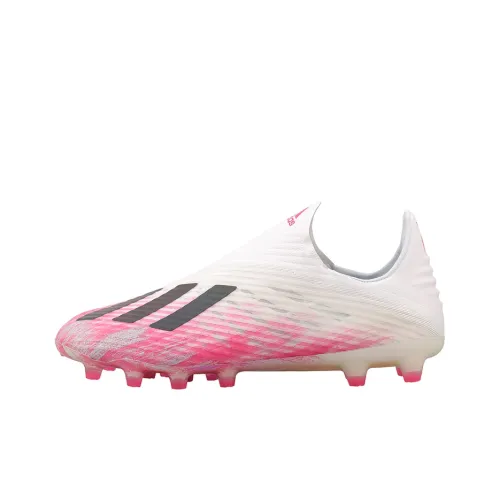 Adidas X 19+ IC IN Амортизация Износостойкие футбольные бутсы для мужчин белый розовый