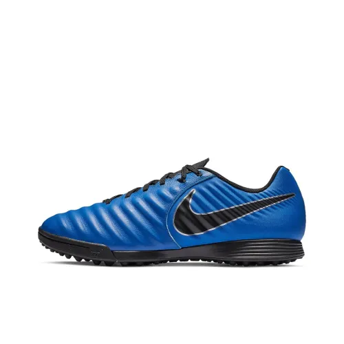 Nike Tiempo Legend 7 TF Шипы Амортизаторы Противоскользящие Устойчивые к истиранию Футбольные бутсы Мужские Синий Черный