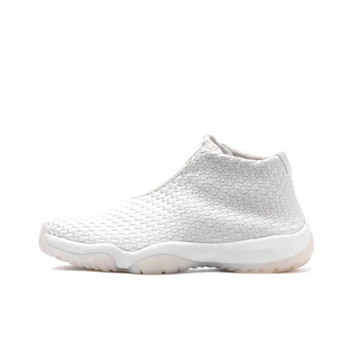 Джордан Future Phantom Белый MID Топ Винтажные баскетбольные кроссовки Мужской Белый