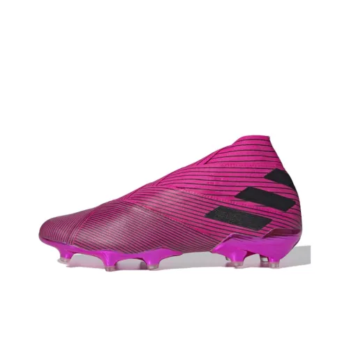 Adidas Nemeziz FG Твердый грунт Природная трава Амортизаторы Slip-resistant Футбольные бутсы Мужской Ярко-розовый