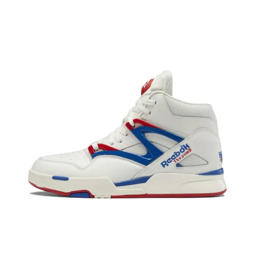 Reebok Pump Omni Zone II High Топ Винтажные Баскетбольные Кроссовки Мужские Белый Синий