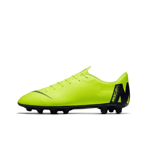 Nike Mercurial Vapor 12 HG Твердый Ground Shock Absorbers Slip-Resistant Abrasion-Resistant Футбольные бутсы Мужские Черные