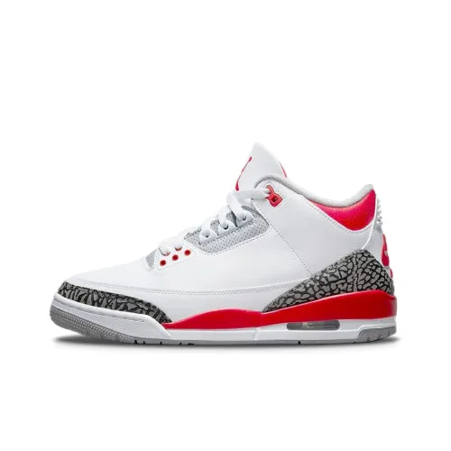 Jordan Air Jordan 3 Retro 'Fire Red' MID Топ Винтажные Баскетбольные Кроссовки Унисекс Fire Red White 2022 Retro