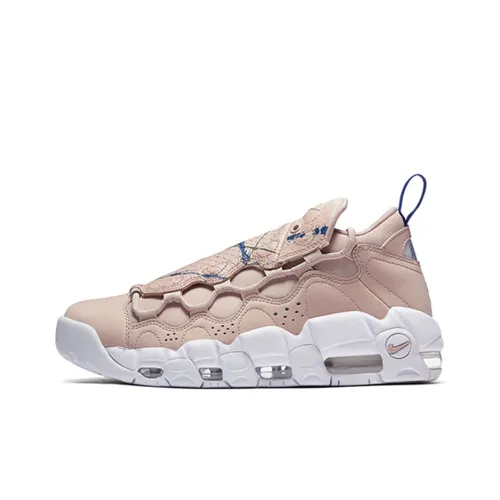 Nike Air More Money Particle Бежевый Shock Absorbers Slip-resistant Low Top Винтажные баскетбольные кроссовки Женские Розовый