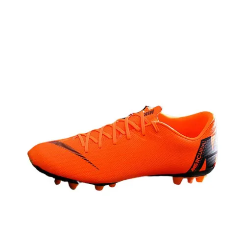 Nike Mercurial Vapor 12 AG Искусственная трава Устойчивая к истиранию Дышащие Футбольные бутсы Мужские Оранжевые