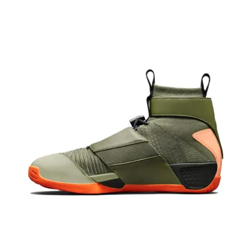 Jordan Air Джордан 20 Flyknit R B MELO Оливковый Anthony High Top Винтажные баскетбольные кроссовки Мужской Olive Green