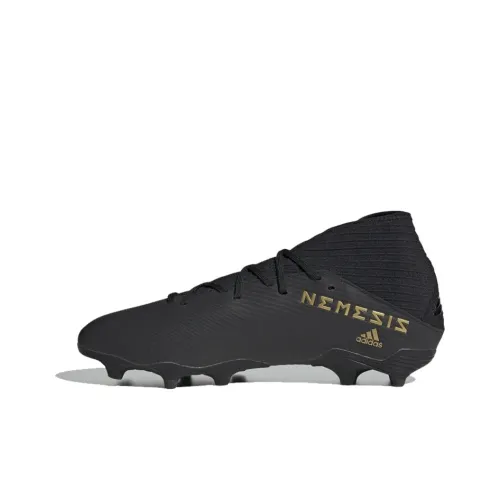 Adidas Nemeziz 19 MG MULTI Ground Shock Absorbers Slip-Resistant Abrasion-Resistant Футбольные бутсы Мужские Черный Золото