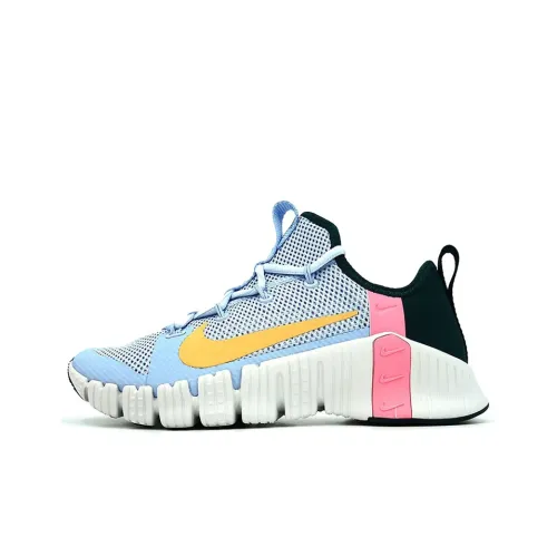 Nike Metcon 3 Амортизаторы Ускорители Устойчивые к истиранию Низкий Топ Кроссовки для тренировок Женские Сине-белый