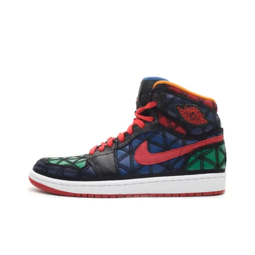 Jordan Air Jordan 1 Ретро J2K MULTI Color High Топ Винтажные баскетбольные кроссовки Мужские Красный Синий