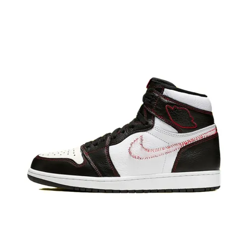 Jordan Air Jordan 1 High OG Defiant High Топ Винтажные баскетбольные кроссовки Унисекс Черный белый