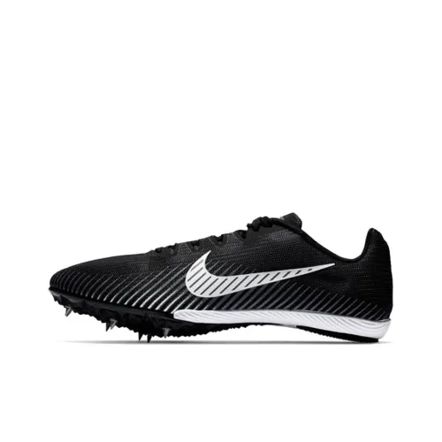 Nike Zoom Rival M 9 IC IN Амортизаторы Slip-resistant Abrasion-resistant Футбольные бутсы Мужской Черный Белый
