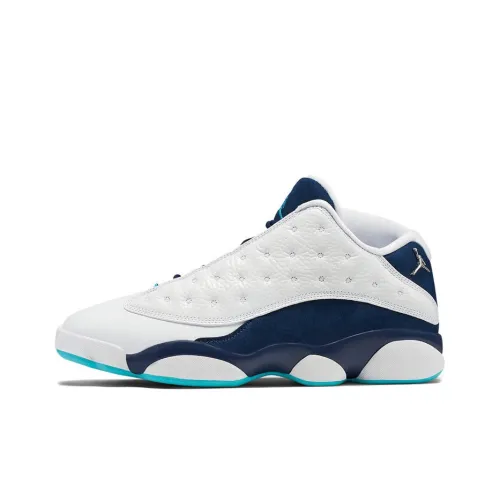 Jordan Air Jordan 13 Retro Low 'Hornets' Low Top Винтажные баскетбольные кроссовки Мужские Белый Синий