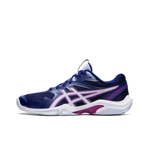 Asics Gel Blade 8 Low Топ Бадминтон Обувь Женская Синий Фиолетовый