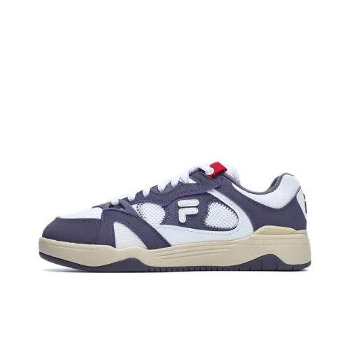 FILA FUSION Smash Low Топ Винтажные баскетбольные кроссовки Женские Белые Фиолетовые