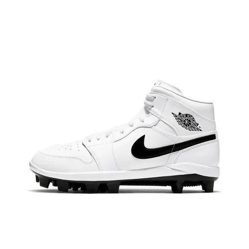 Jordan Air Jordan 1 Ретро MCS Нескользящие Легкие Футбольные бутсы Мужские Yin Yang Черные Крючок