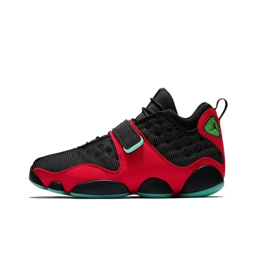 Jordan Air Jordan 13 Tinker MID Топ Винтажные баскетбольные кроссовки Мужской Черный Красный