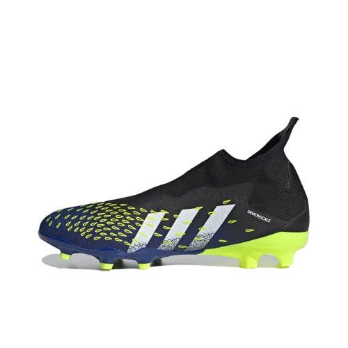 Adidas Predator Freak .3 FG Твердый грунт Природная трава Дышащие футбольные бутсы Унисекс Черный Синий Зеленый