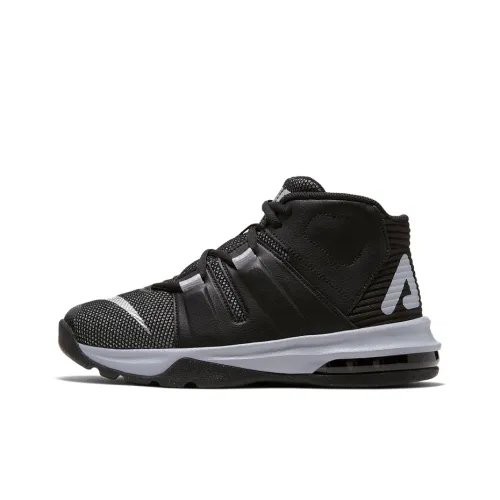 Nike Air Max CHARGE MID Топ Винтажные баскетбольные кроссовки GS Серый черный