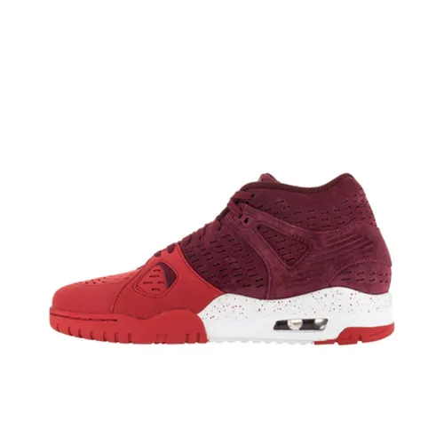 Nike Air Trainer 3 LE Нескользящий Легкий MID Топ Винтажные баскетбольные кроссовки Мужской Бургунди Белый