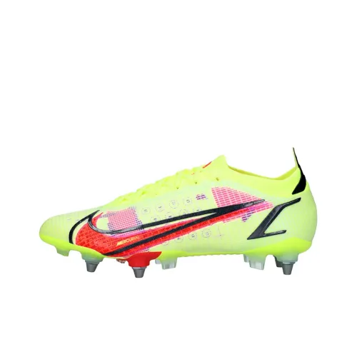 Nike Mercurial Vapor 14 SG Мягкая трава Амортизаторы Устанавливающие сцепление Устойчивые к износу Футбольные бутсы Мужские Неоново-желтый