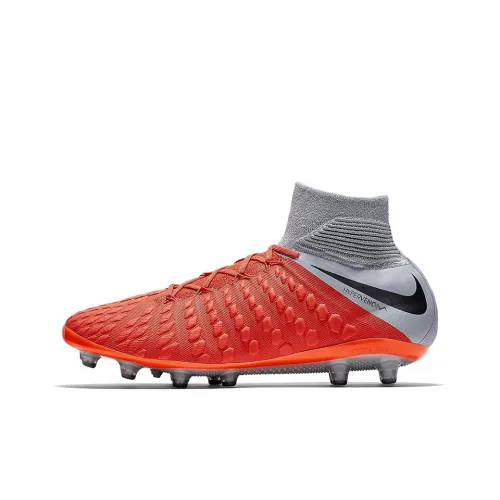 Nike AG Искусственная трава Шокабойеры Противоскользящие Устойчивые к истиранию Футбольные бутсы Мужской Оранжевый Серый