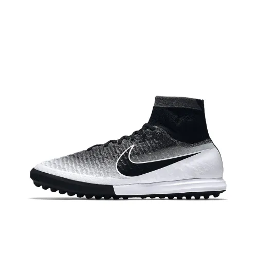 Nike MagistaX Proximo TF Шипы Амортизаторы Противоскользящие Устойчивые к истиранию Футбольные бутсы Серый Белый