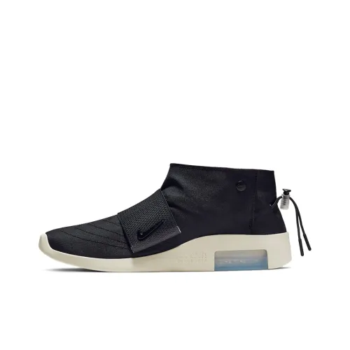 Nike Air Fear of God Мокасин Устойчивый к истиранию MID Топ Винтажные Баскетбольные Кроссовки Унисекс Черный