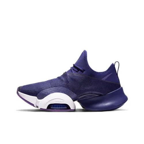 Nike SuperRep Air Zoom Shock Absorbers Slip-resistant Abrasion-resistant Low-top Training Shoes Women's Blue Purple