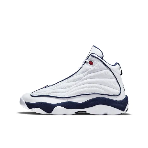 Джордан Pro Strong Полуночный синий Амортизация Противоскользящий Устойчивый к истиранию Покрытие Высокий топ