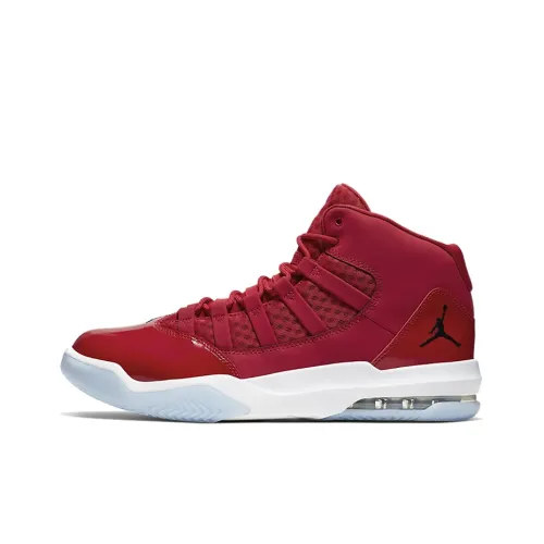 Джордан Фитнес-красный 'Non Slip' Легкий MID Топ Винтажные баскетбольные кроссовки Мужской Красный