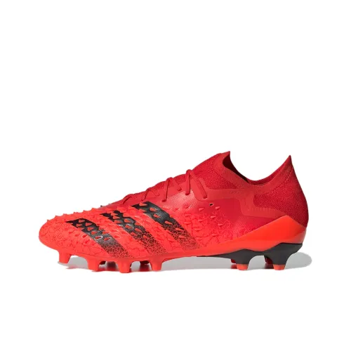 Adidas Predator Freak .1 AG Искусственная трава Противоскользящие Устойчивые к истиранию Футбольные бутсы Мужские Оранжевый Красный