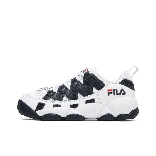 FILA FUSION Spaghetti Low Топ Винтажные баскетбольные кроссовки Женские Белые