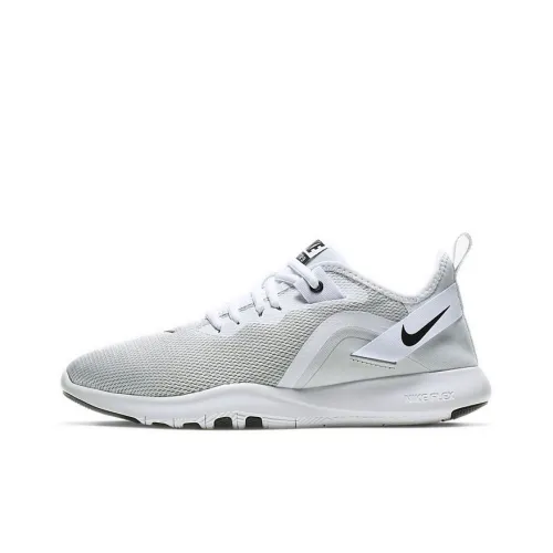 Nike Flex Trainer 9 Амортизаторы Slip-resistant Низкие Кроссовки для тренировок Женские Серый Белый