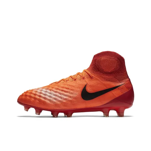 nike Magista Obra 2 Амортизаторы Slip-resistant Abrasion-resistant Футбольные бутсы Orange